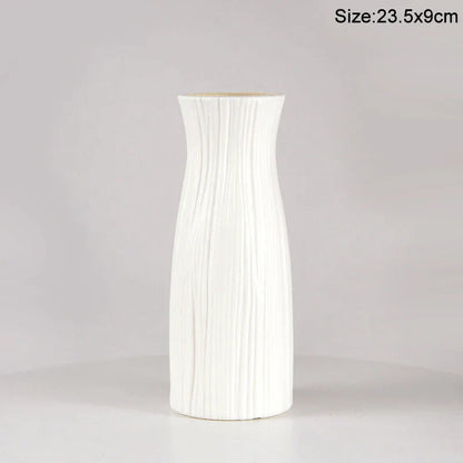 Royelux Nordic Keramisk Plast Vaso - Elegant Modern Hem och Event Dekoration | Veska 12