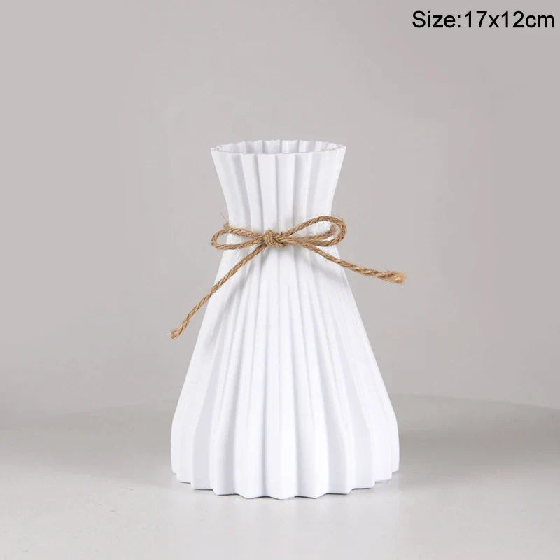 Royelux Nordic Keramisk Plast Vaso - Elegant Modern Hem och Event Dekoration | Veska 15