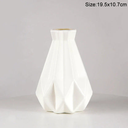 Royelux Nordic Keramisk Plast Vaso - Elegant Modern Hem och Event Dekoration | Veska 18