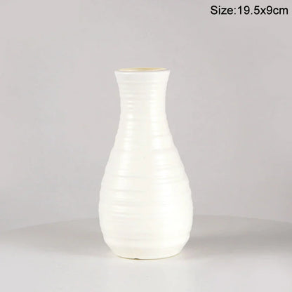 Royelux Nordic Keramisk Plast Vaso - Elegant Modern Hem och Event Dekoration | Veska 19