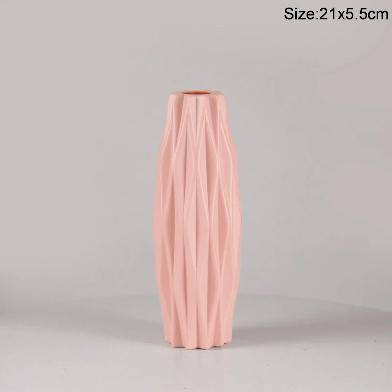 Royelux Nordic Keramisk Plast Vaso - Elegant Modern Hem och Event Dekoration | Veska 6
