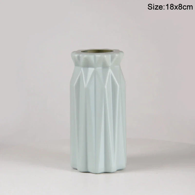 Royelux Nordic Keramisk Plast Vaso - Elegant Modern Hem och Event Dekoration | Veska 8