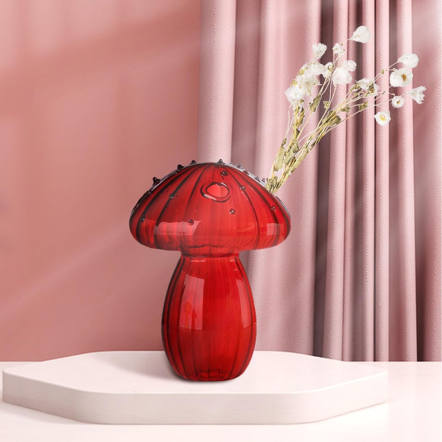 Royelux Transparent Svamp Glas Vask | Veska Rot