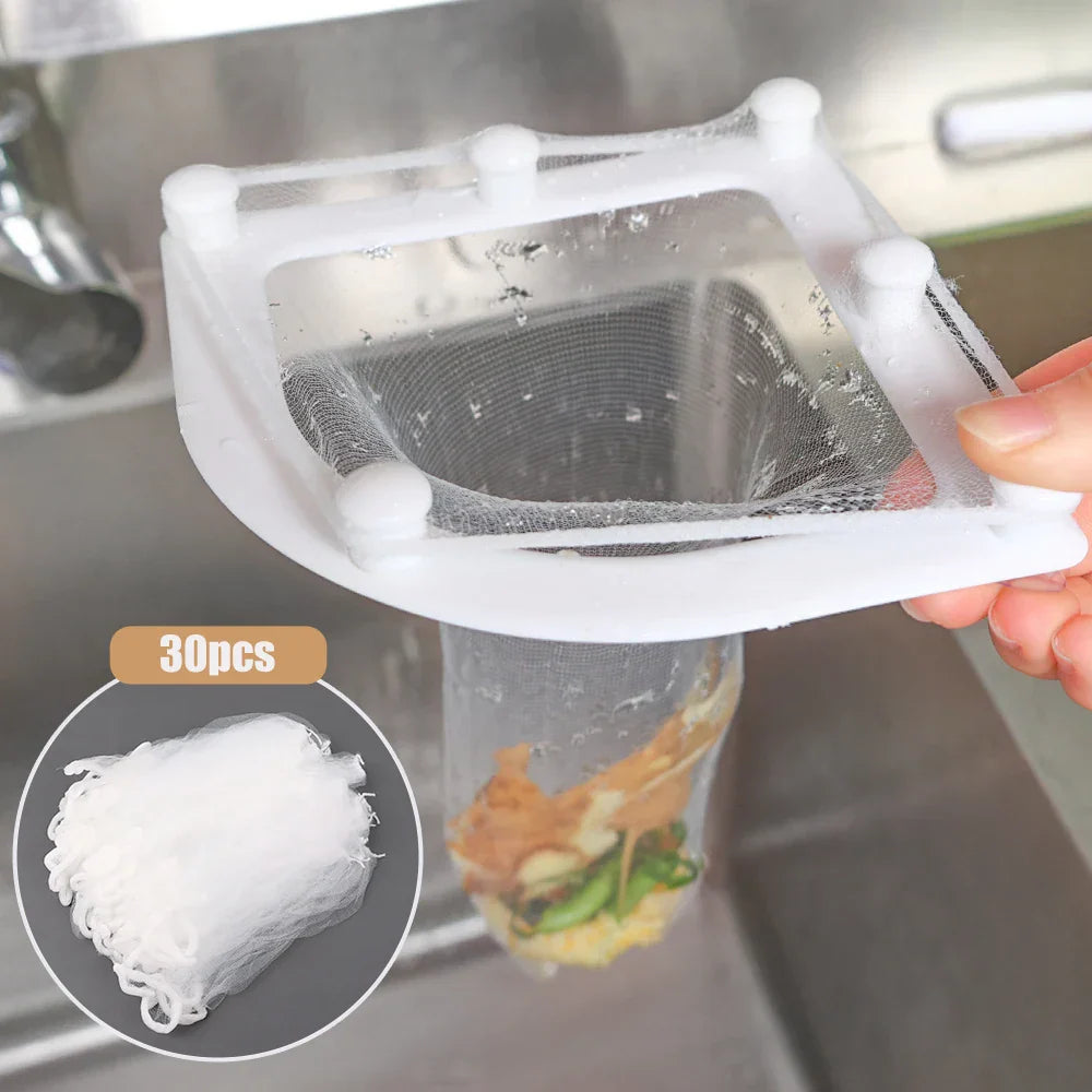 Royelux Triangel Sink Drain Filter - Anti-Clog Engångs Kök Filter | Veska