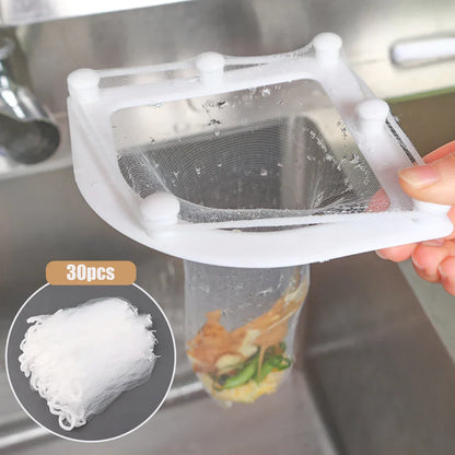 Royelux Triangel Sink Drain Filter - Anti-Clog Engångs Kök Filter | Veska