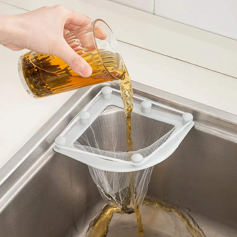 Royelux Triangel Sink Drain Filter - Anti-Clog Engångs Kök Filter | Veska