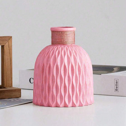Royelux Vattenvåg Plastvase - Modern Nordisk Elegans | Veska Rosa