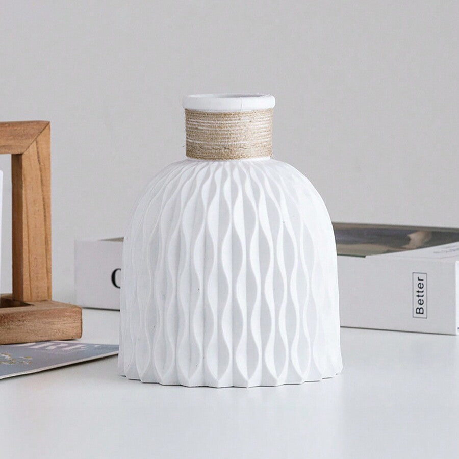 Royelux Vattenvåg Plastvase - Modern Nordisk Elegans | Veska Vit
