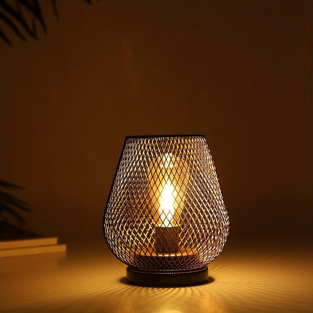 RusticMesh Bordslampa Set – Industriell Stil och Atmosfärisk Belysning | Veska Standardtitel