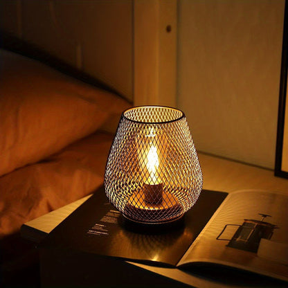 RusticMesh Bordslampa Set – Industriell Stil och Atmosfärisk Belysning | Veska