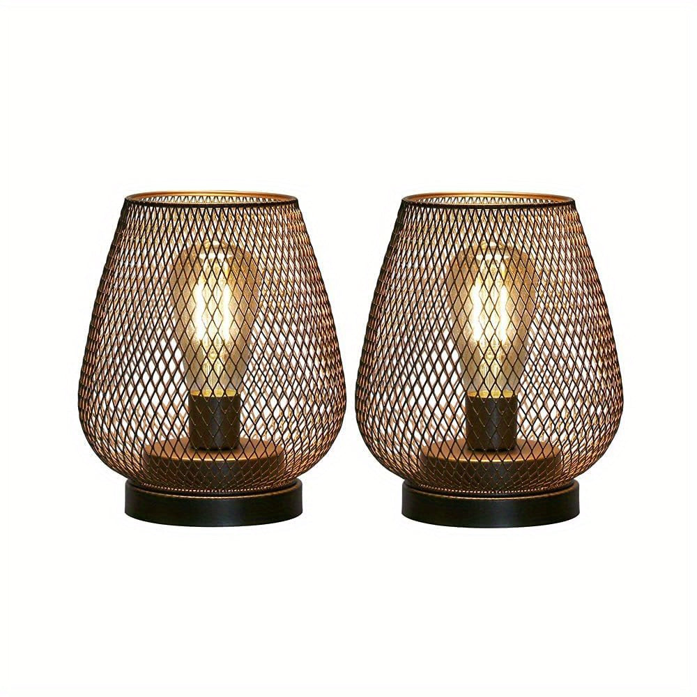 RusticMesh Bordslampa Set – Industriell Stil och Atmosfärisk Belysning | Veska