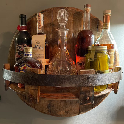 Rustik Bourbon Vinställ Tillverkat av Återvunnen Ek Fällor | Veska