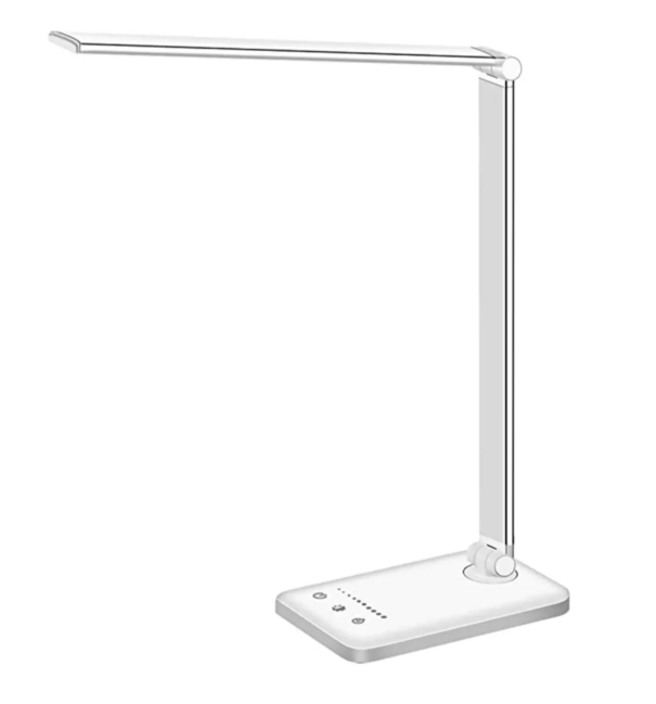 Samtida justerbar LED-bordslampa med laddningsfunktion | Veska Vit