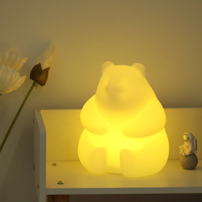 Samtida Kreativ Björn PE LED Bordslampa för Vardagsrummet | Veska
