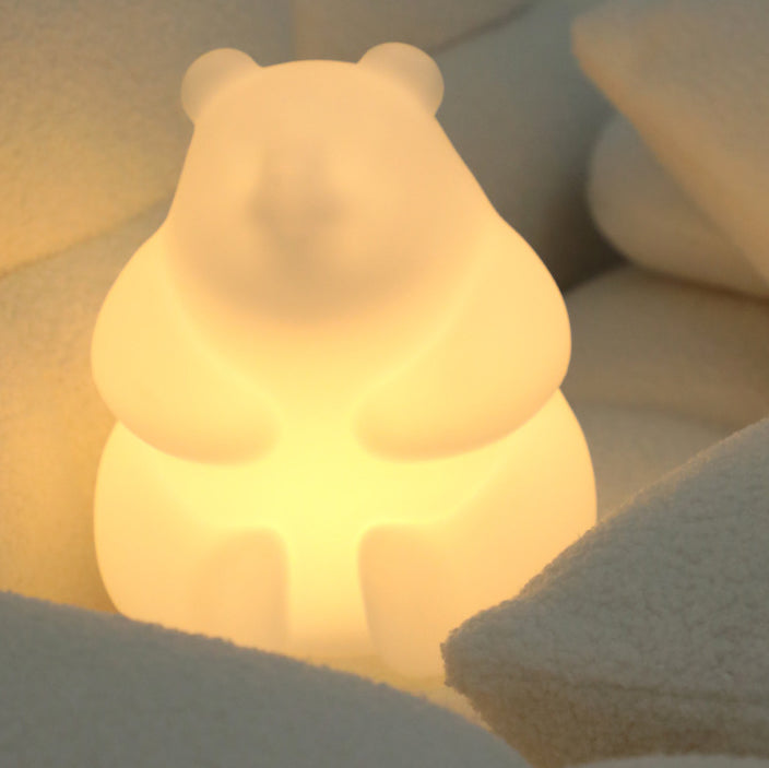 Samtida Kreativ Björn PE LED Bordslampa för Vardagsrummet | Veska