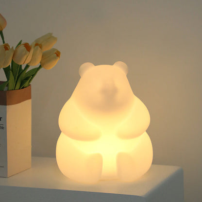 Samtida Kreativ Björn PE LED Bordslampa för Vardagsrummet | Veska