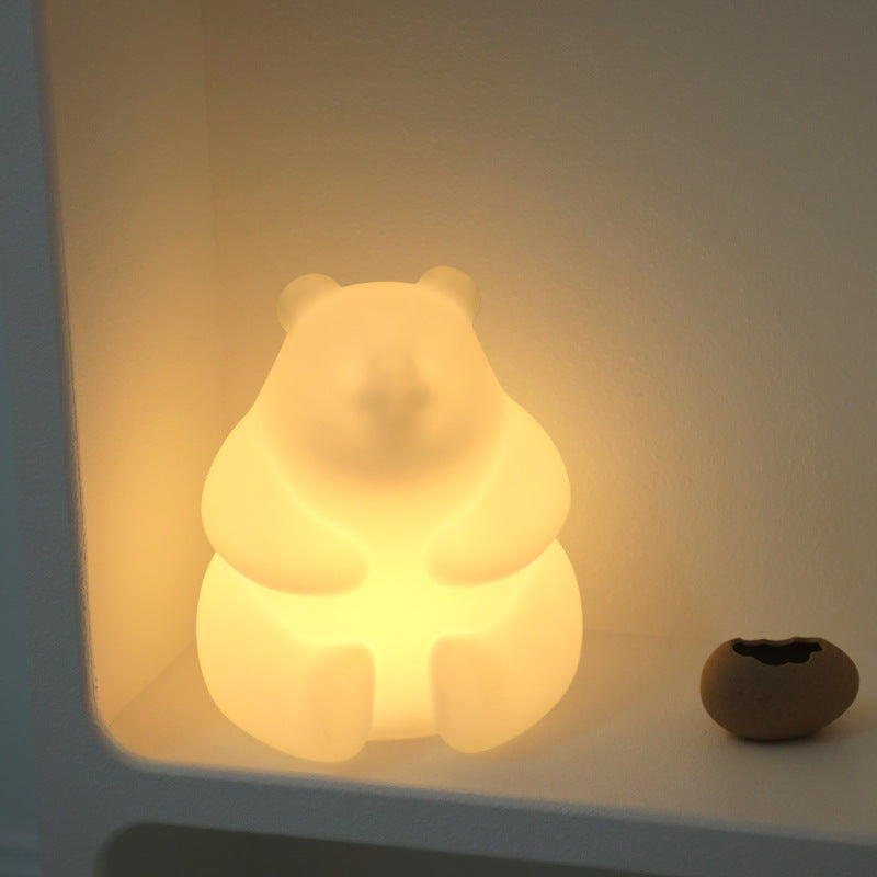 Samtida Kreativ Björn PE LED Bordslampa för Vardagsrummet | Veska