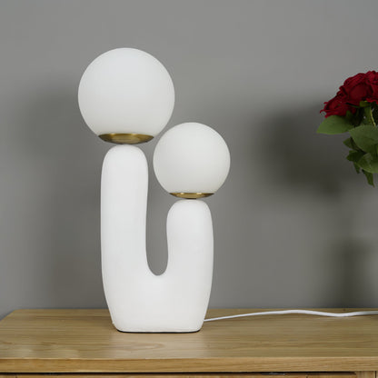 Samtida stil bordslampa med naturlig accent | Veska