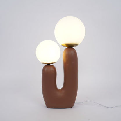 Samtida stil bordslampa med naturlig accent | Veska