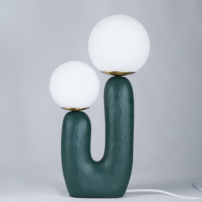 Samtida stil bordslampa med naturlig accent | Veska