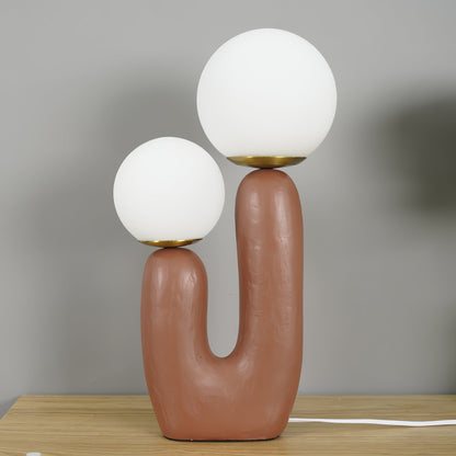 Samtida stil bordslampa med naturlig accent | Veska