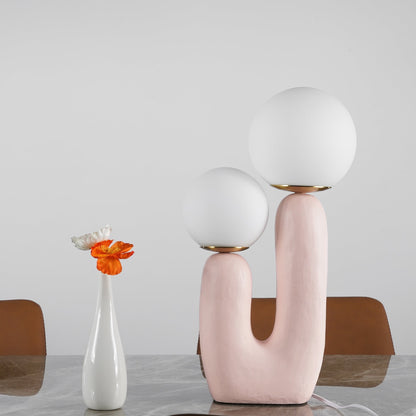 Samtida stil bordslampa med naturlig accent | Veska