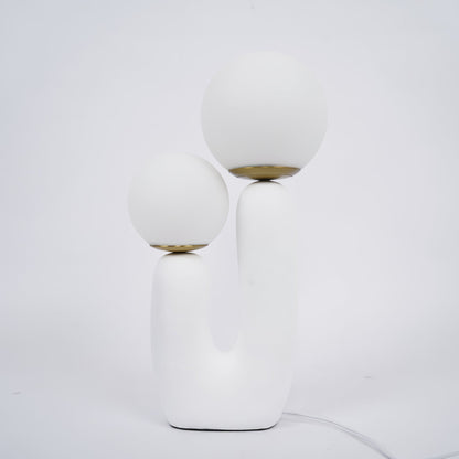 Samtida stil bordslampa med naturlig accent | Veska