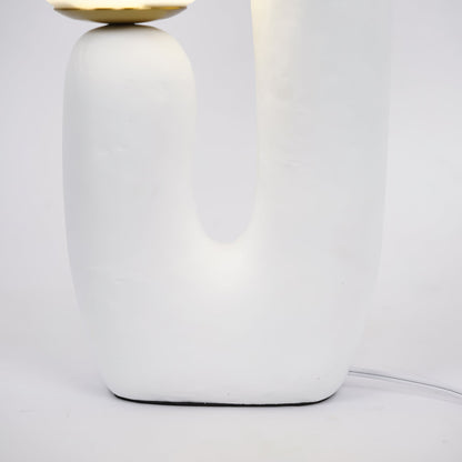 Samtida stil bordslampa med naturlig accent | Veska
