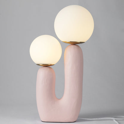 Samtida stil bordslampa med naturlig accent | Veska
