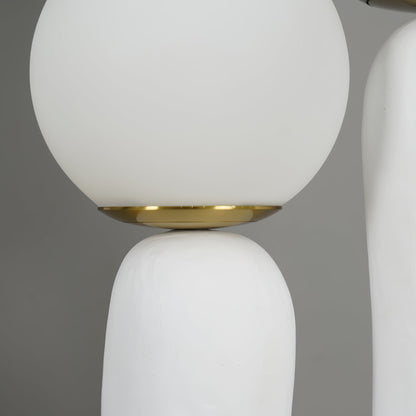 Samtida stil bordslampa med naturlig accent | Veska