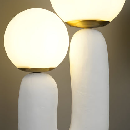 Samtida stil bordslampa med naturlig accent | Veska