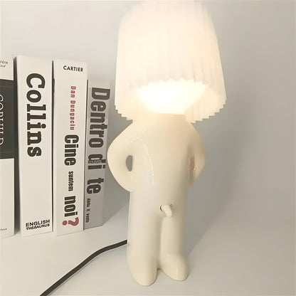 Sassy Boy Kreativ Bordslampa – Unik Belysning för Sovrum och Vardagsrum | Veska Vit