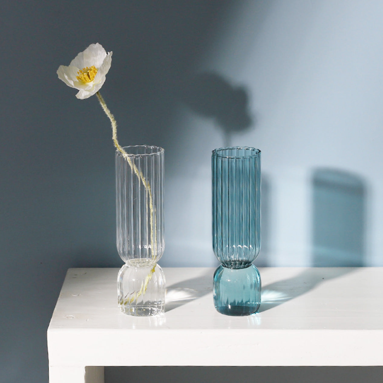 Scallop Cylinder Glass Vase | Veska