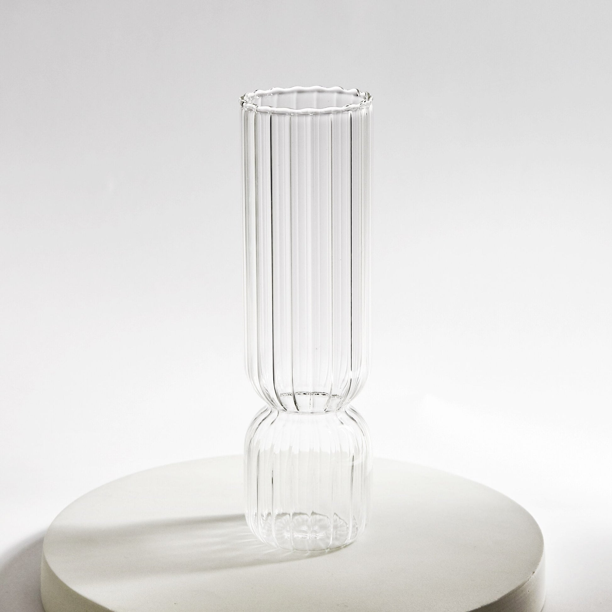 Scallop Cylinder Glass Vase | Veska