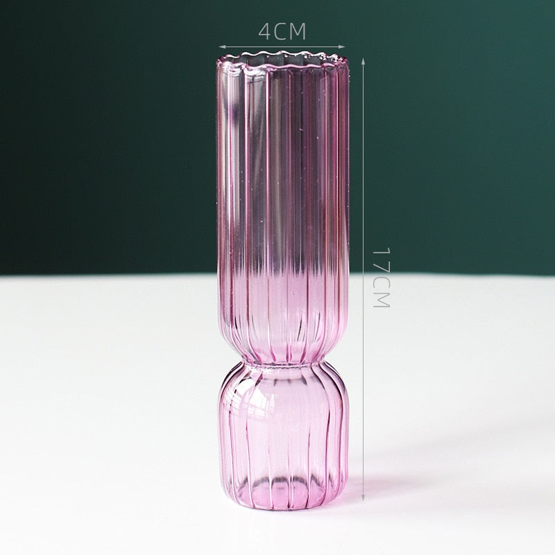 Scallop Cylinder Glass Vase | Veska Lila
