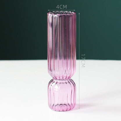 Scallop Cylinder Glass Vase | Veska Lila