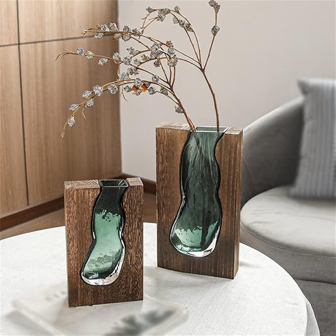 ScandiEdge Minimalist Vas med Naturlig Elegans | Veska 24 cm