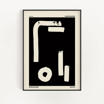 Scribble i svart 3 | Veska 21×30 cm