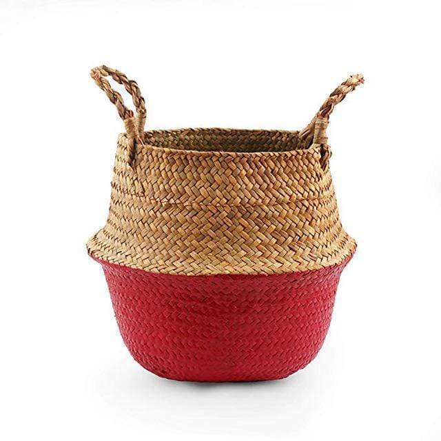 Seagrass Korgar | Veska Röd 22x20cm 8.66''x 7.87''
