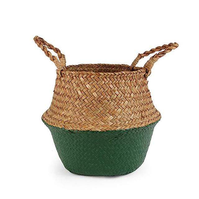Seagrass Korgar | Veska Skarp Grön 22x20cm 8.66''x 7.87''
