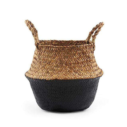Seagrass Korgar | Veska Svart 22x20cm 8.66''x 7.87''