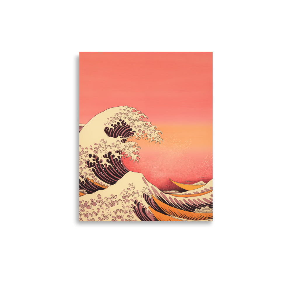 Seawaves under the sunset | Veska 11″×14″