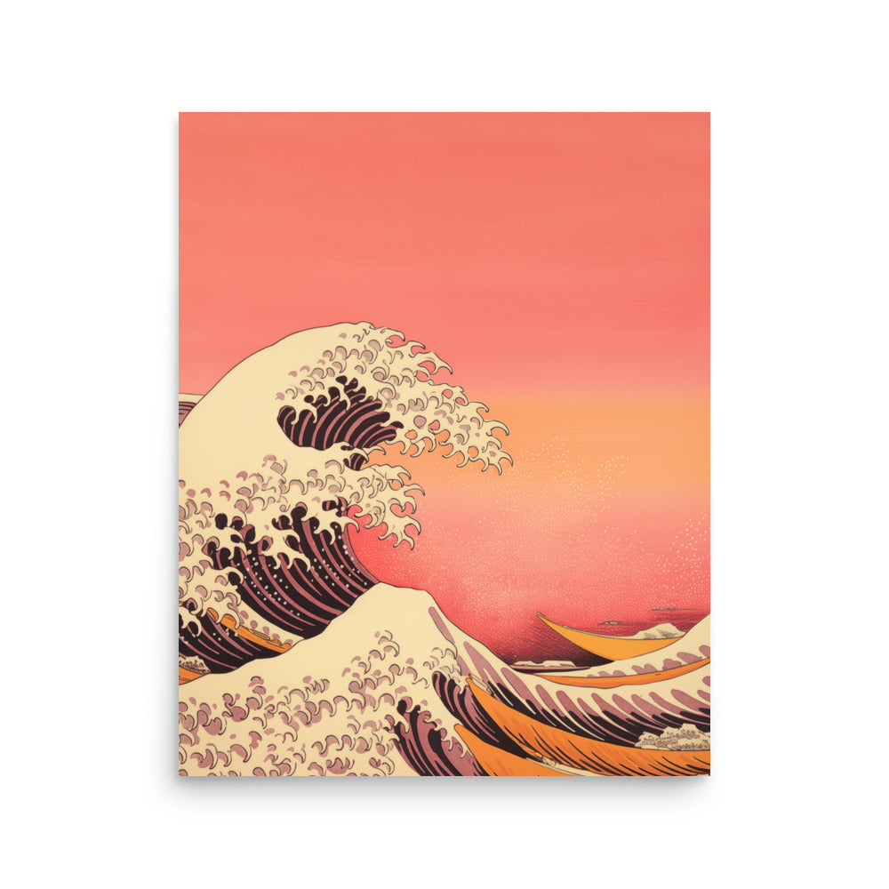Seawaves under the sunset | Veska 16″×20″