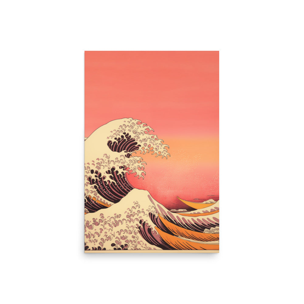 Seawaves under the sunset | Veska 20″×30″