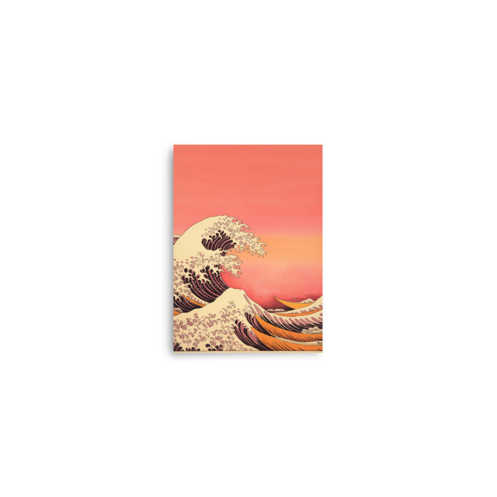 Seawaves under the sunset | Veska 5″×7″