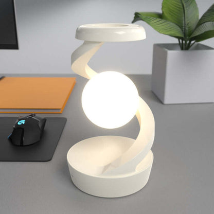 SenseGlow – Modern Trådlös LED Bordslampa | Minimalistisk & Bärbar Belysning | Veska Vit