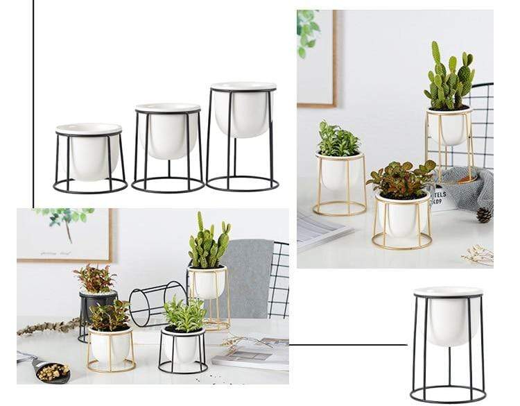 Set av 3 Blomkrukor | Veska