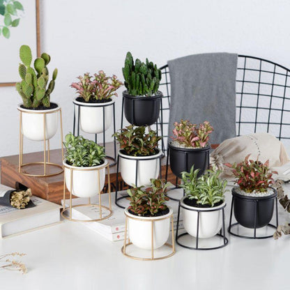 Set av 3 Blomkrukor | Veska