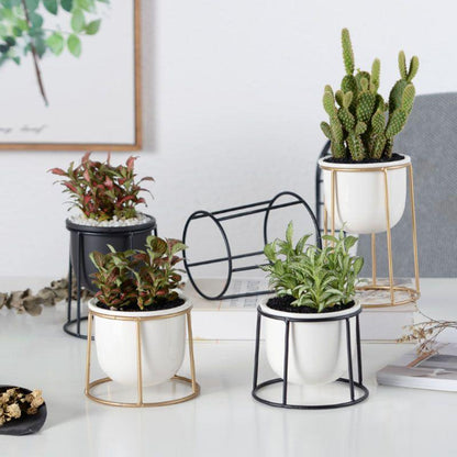 Set av 3 Blomkrukor | Veska