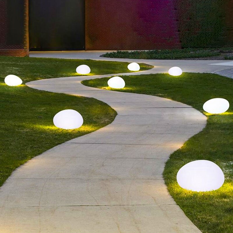 Shiny Moon Solarsk LED Vattentät Trädgårdsboll Lampa | Veska